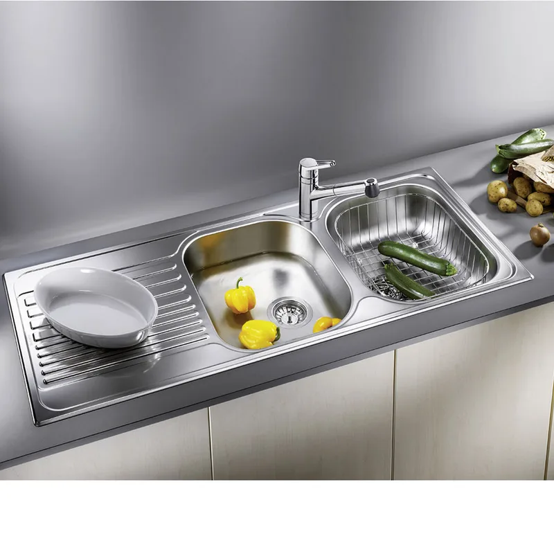 BLANCO TIPO 8-S Double Bowl with Drainer Sink