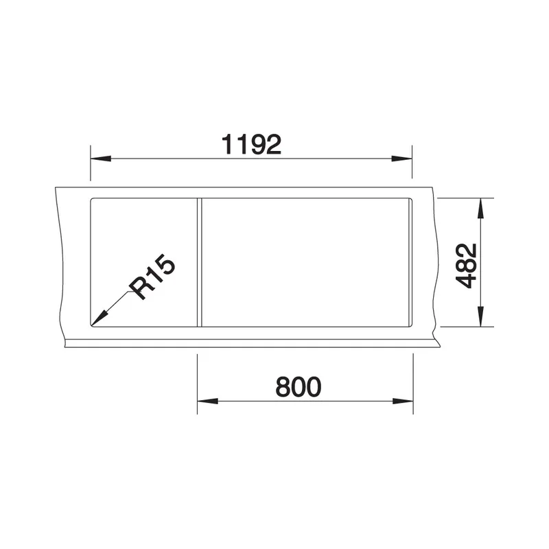 BLANCO TIPO 8-S Double Bowl with Drainer Sink