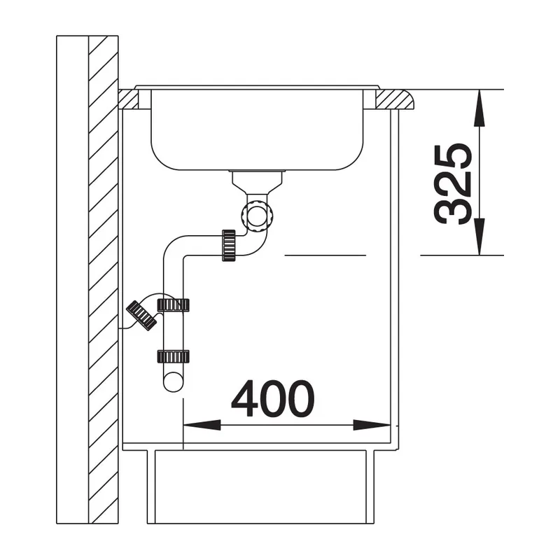 BLANCO TIPO 8-S Double Bowl with Drainer Sink
