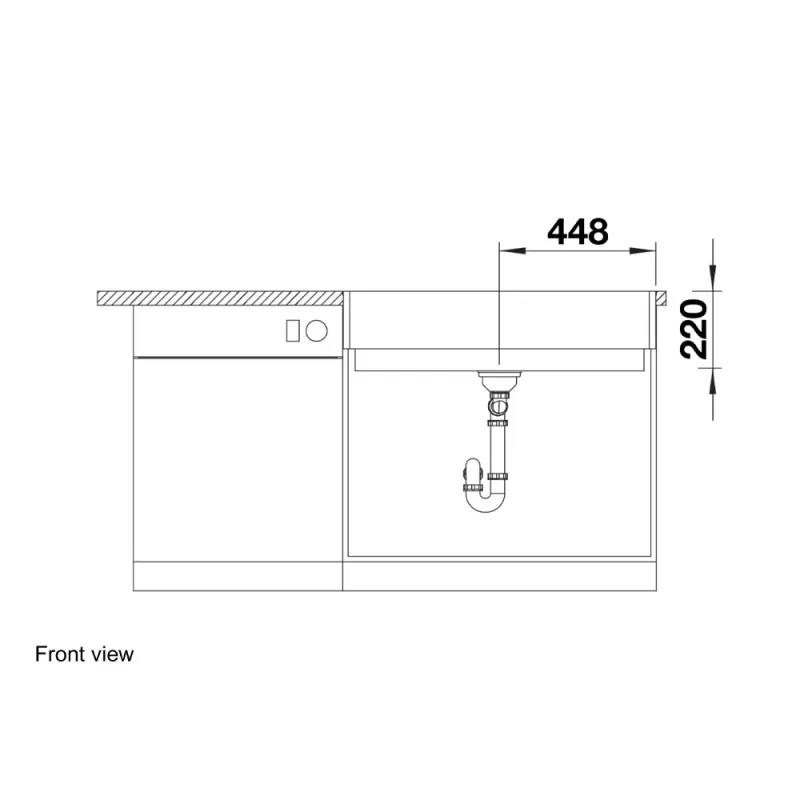 BLANCO Vintera XL-9-UF Granite Sink (Black)