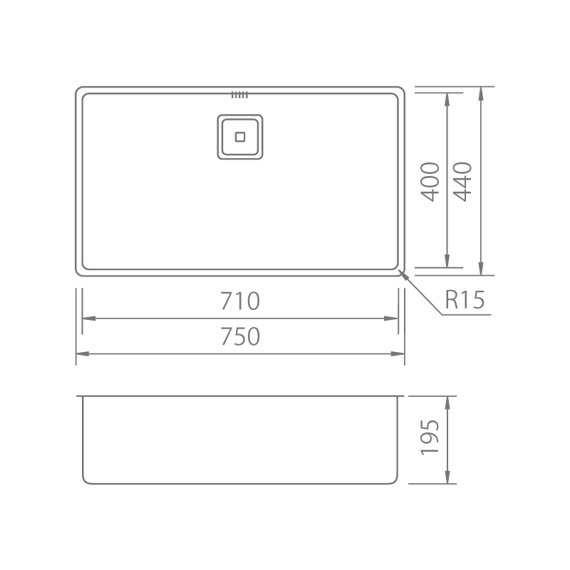 BMR7140 Stainless Steel Kitchen Sink