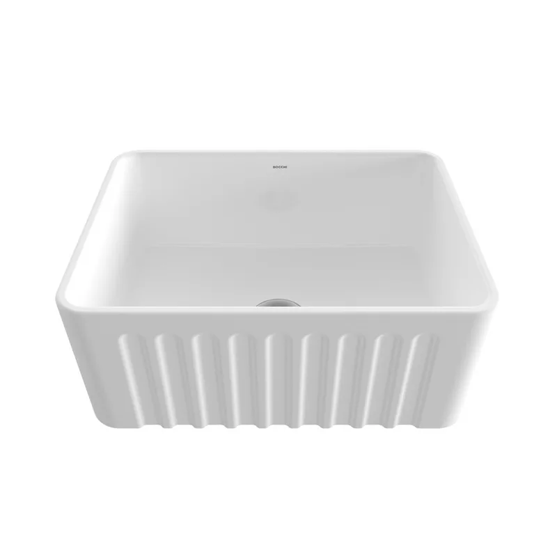 BOCCHI 1099 Lavello Decorated Fireclay Kitchen Sink
