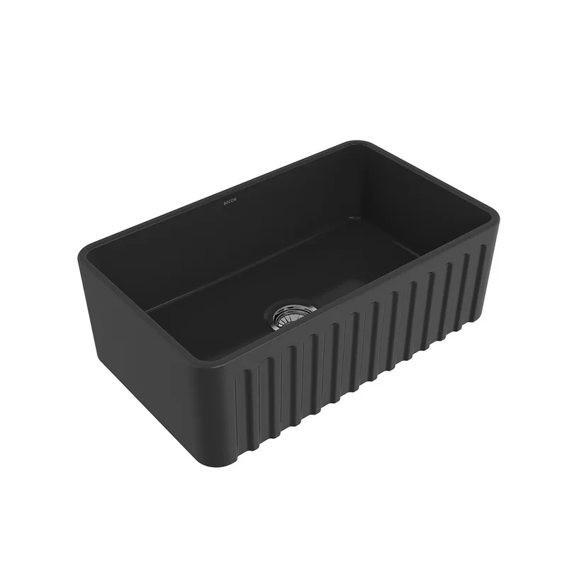 BOCCHI 1602 Lavello Decorated Fireclay Kitchen Sink