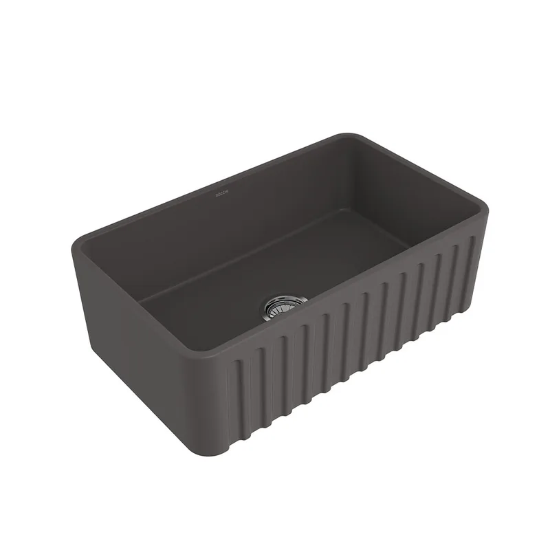 BOCCHI 1602 Lavello Decorated Fireclay Kitchen Sink