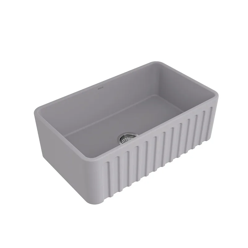 BOCCHI 1602 Lavello Decorated Fireclay Kitchen Sink