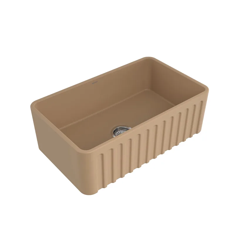 BOCCHI 1602 Lavello Decorated Fireclay Kitchen Sink