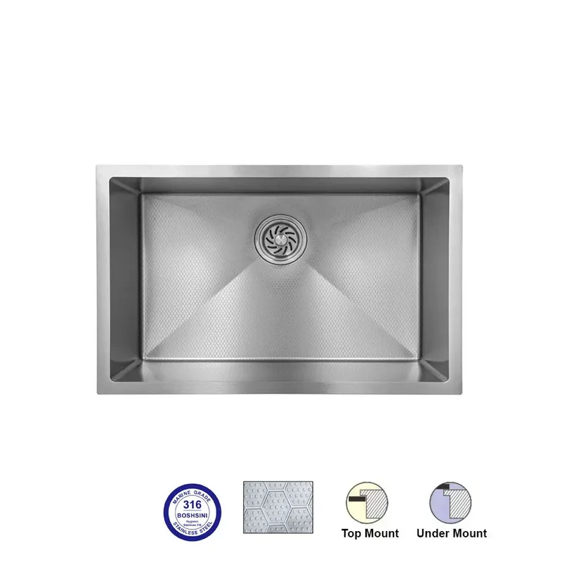Boshini BSQ7545NHE Nano Honeycomb EVO Stainless Steel Sink