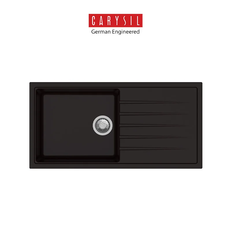 Carysil Deluxe 1000 Granite Kitchen Sink (Nera)
