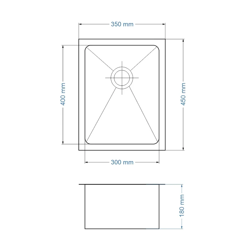 Carysil RXQ-350 Stainless Steel Kitchen Sink