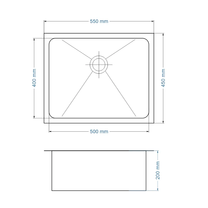 Carysil RXQ-550 Stainless Steel Kitchen Sink