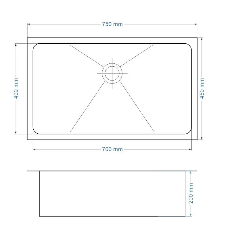 Carysil RXQ-750 Stainless Steel Kitchen Sink