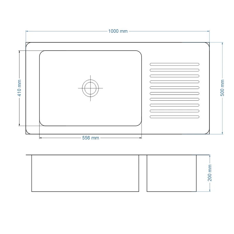 Carysil Vague #1000 Stainless Steel Kitchen Sink