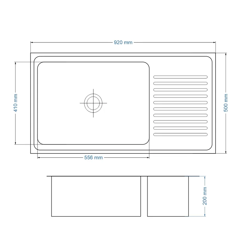 Carysil Vague #920 Stainless Steel Kitchen Sink