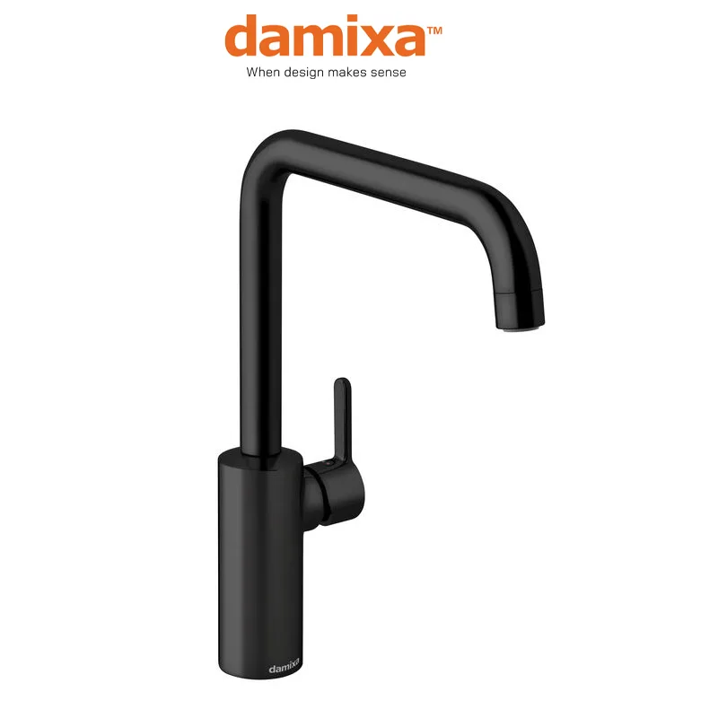 Damixa Silhouet Kitchen Sink Mixer (Matt Black)