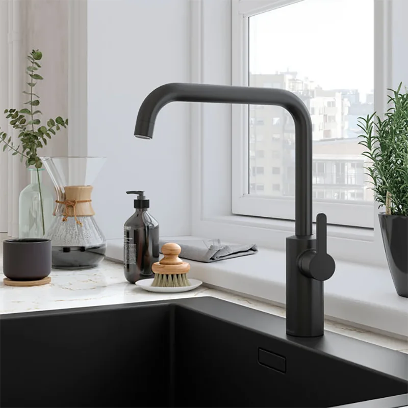 Damixa Silhouet Kitchen Sink Mixer (Matt Black)
