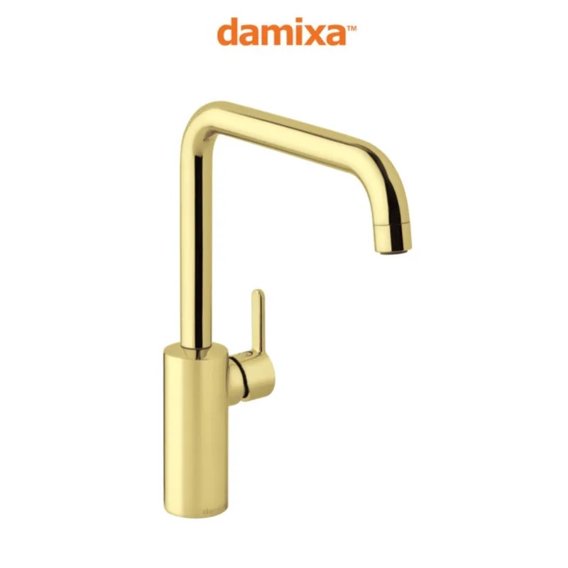Damixa Silhouet Kitchen Sink Mixer (Polished Gold)