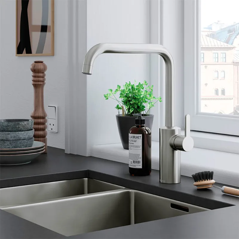 Damixa Silhouet Kitchen Sink Mixer (Steel PVD)