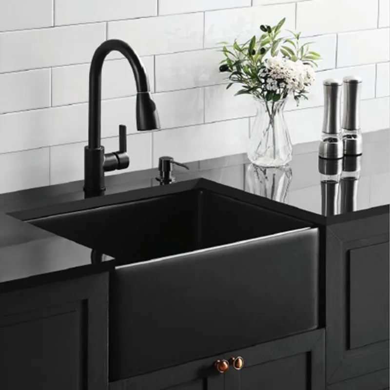Edinburg Black Fireclay Sink