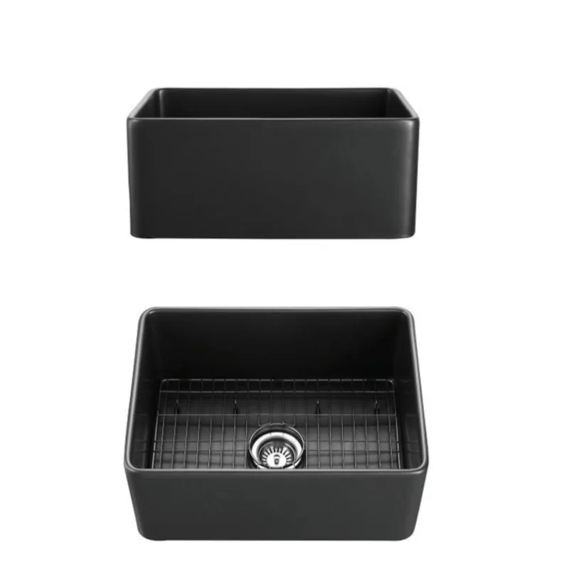 Edinburg Black Fireclay Sink