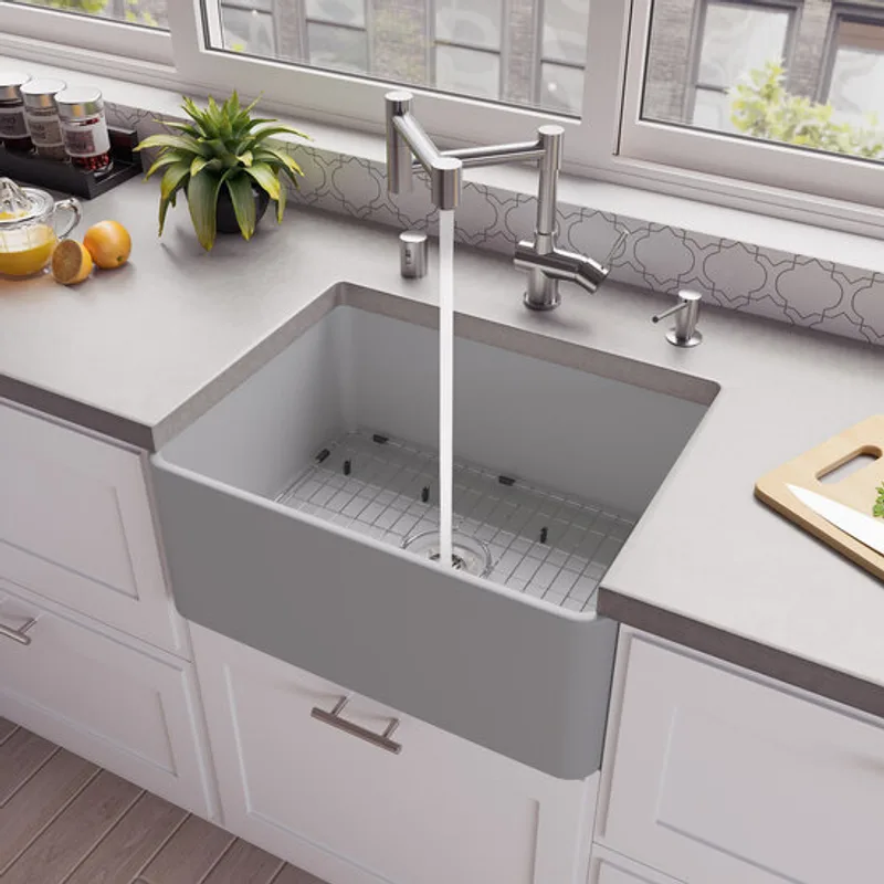 Edinburg Grey Fireclay Sink
