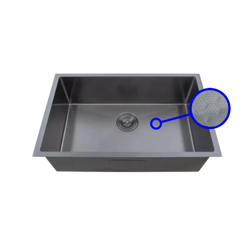 EKS-SU68-HCGM 316 Stainless Steel Honeycomb Sink (Gun Metal)