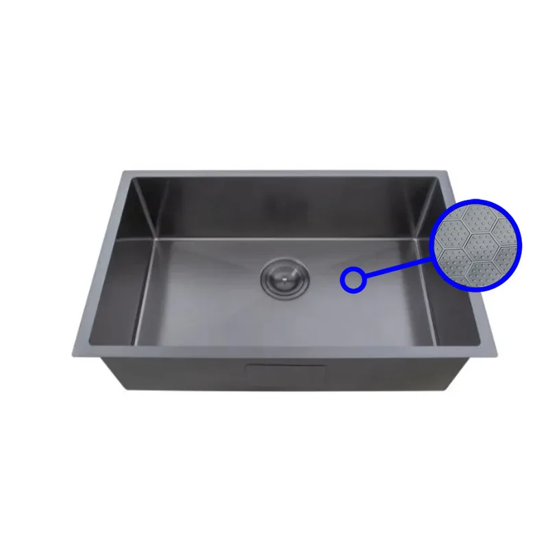 EKS-SU78-HCGM 316 Stainless Steel Honeycomb Sink (Gun Metal)