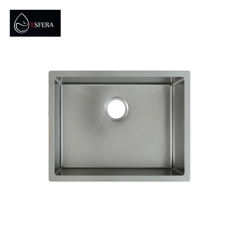 Esfera EKS-5445-NSS Stainless Steel Embossed Nano Kitchen Sink
