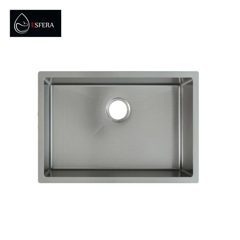 Esfera EKS-6845-NSS Stainless Steel Embossed Nano Kitchen Sink