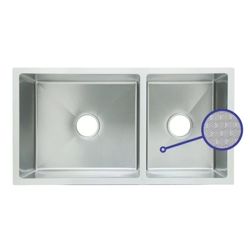 Fidelis FSD-22325HC Honeycomb Nano Stainless Steel Kitchen Sink
