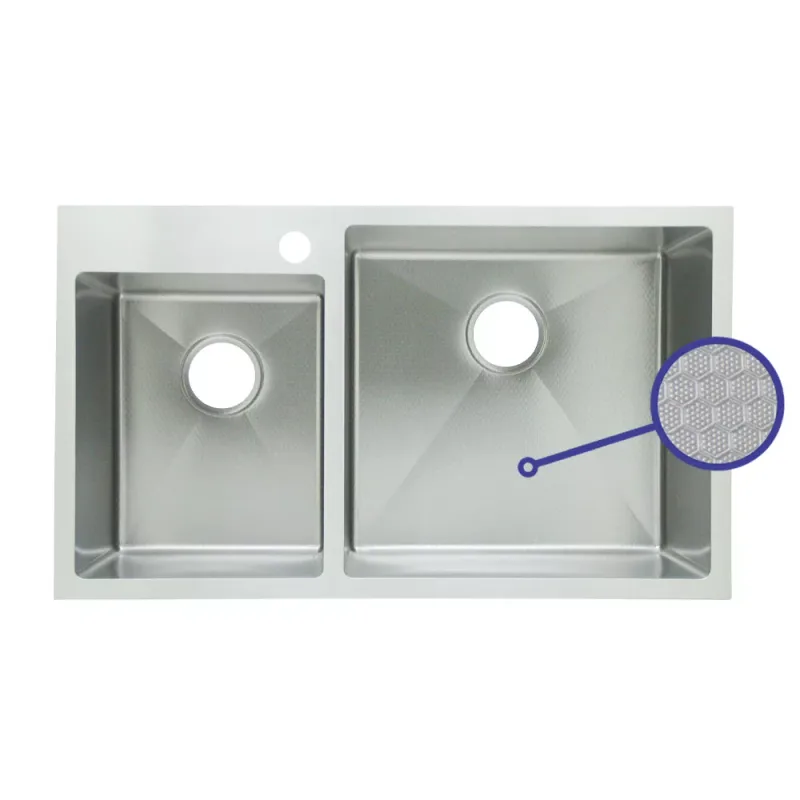 Fidelis FSD-22501R-HC Honeycomb Nano Stainless Steel Kitchen Sink
