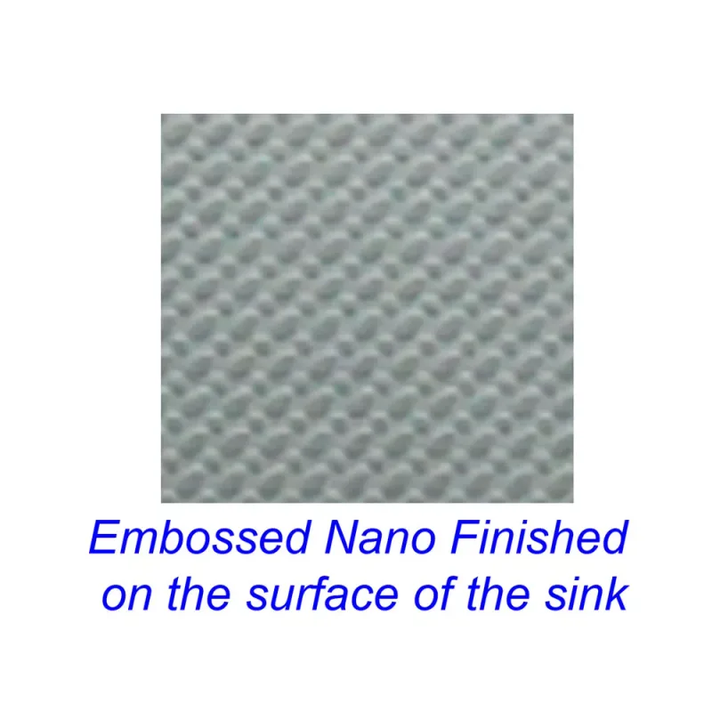 Fidelis FSD-31031NL Stainless Steel Embossed Nano Kitchen Sink