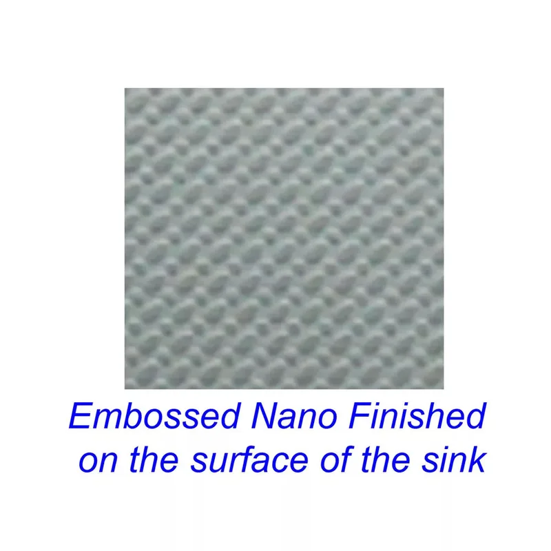 Fidelis FSD-31071NL Stainless Steel Embossed Nano Kitchen Sink