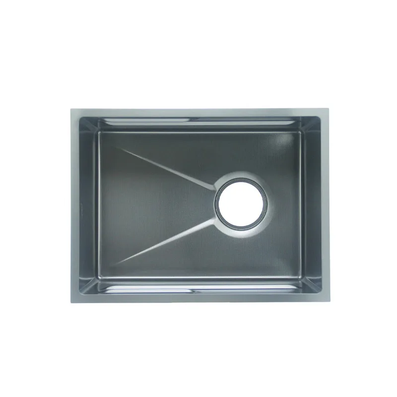 Fidelis FSD-53031NL-BK Stainless Steel Embossed Nano Kitchen Sink (Black)