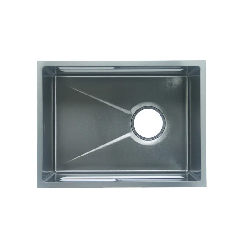 Fidelis FSD-53051NL-BK Stainless Steel Embossed Nano Kitchen Sink (Black)