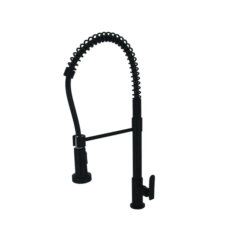 Fidelis FT-650-4-BK Kitchen Sink Tap with Flexible Spout (Black)