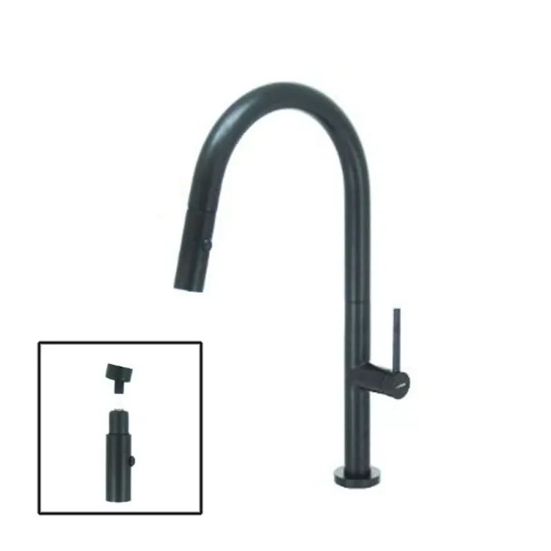 Fidelis FT-67B5-BK Pull-Out Sink Mixer (Black)