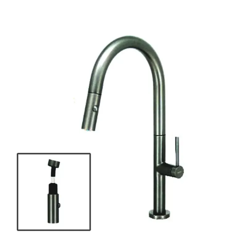 Fidelis FT-67B5C-HGM Pull-Out Sink Tap (Gun Metal)