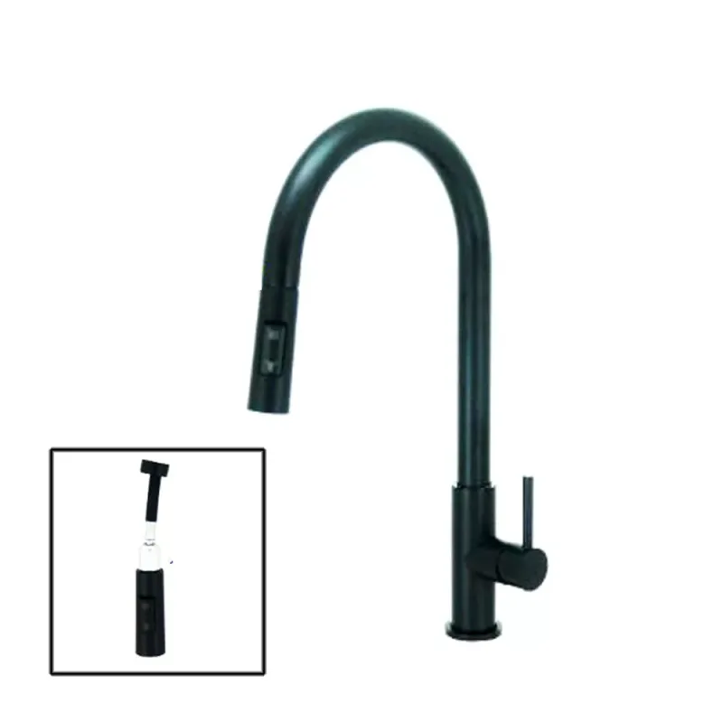 Fidelis FT-67N5C-BK Pull-Out Sink Tap (Black)