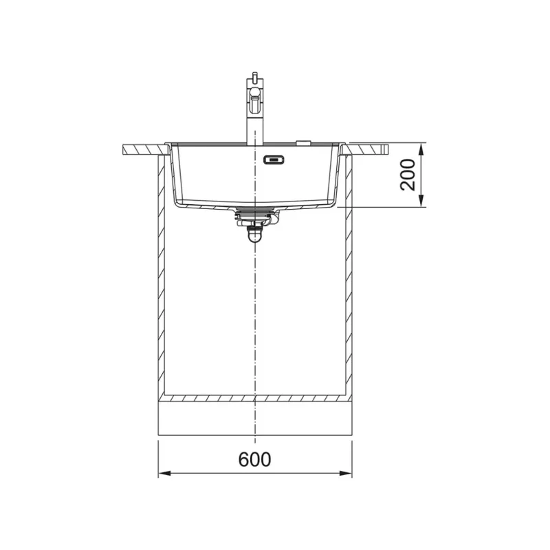Franke Maris MRG 610-52-TLMB Granite Sink (Onyx)