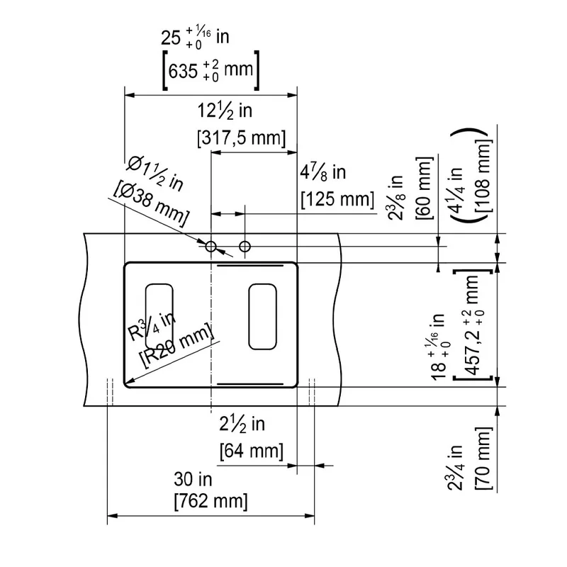 Franke PRO2.0 P2X-110-61 Single Bowl Undermount Sink