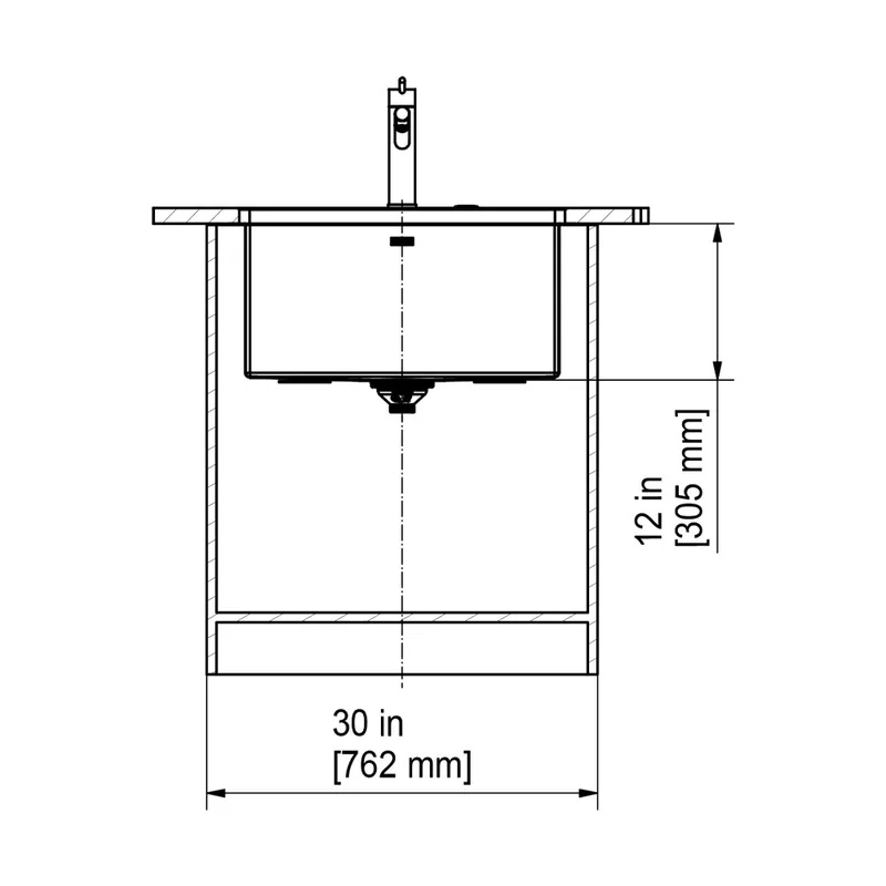 Franke PRO2.0 P2X-110-61 Single Bowl Undermount Sink