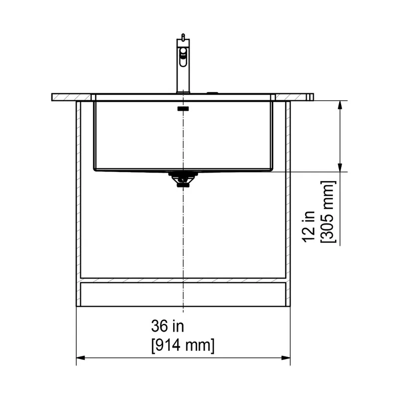 Franke PRO2.0 P2X-110-76 Single Bowl Undermount Sink