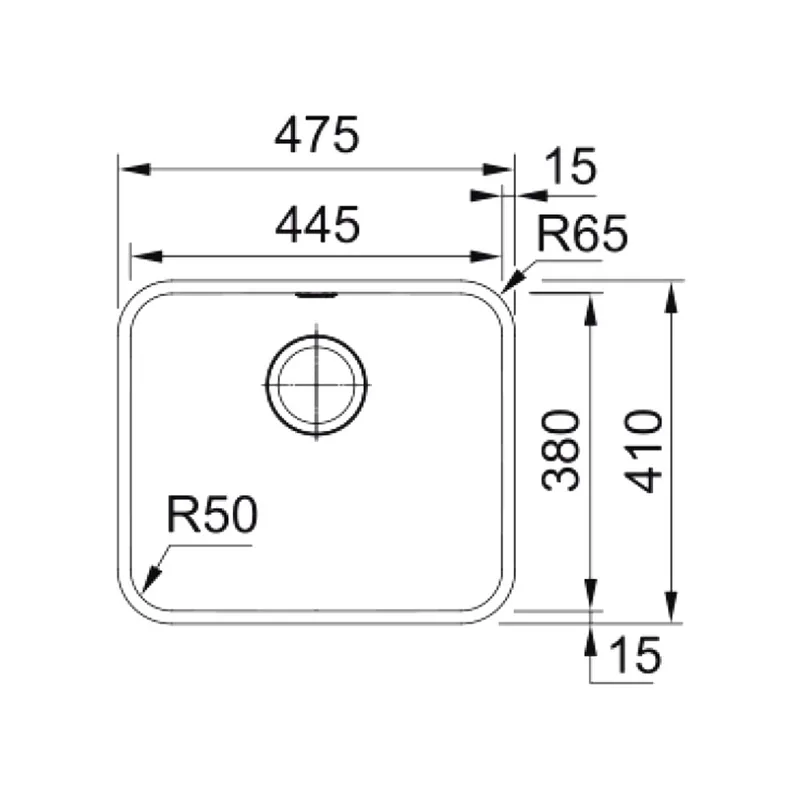 Franke BCX-110-45 Stainless Steel Kitchen Sink