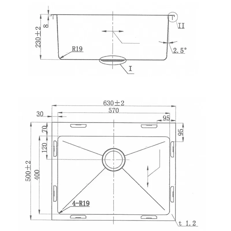 Fidelis FSD-21401 Stainless Steel Sink