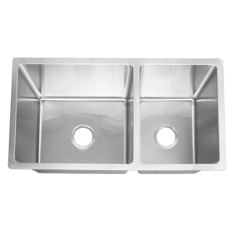 Fidelis FSD21305 Undermount Double Stainless Steel Kitchen Sink