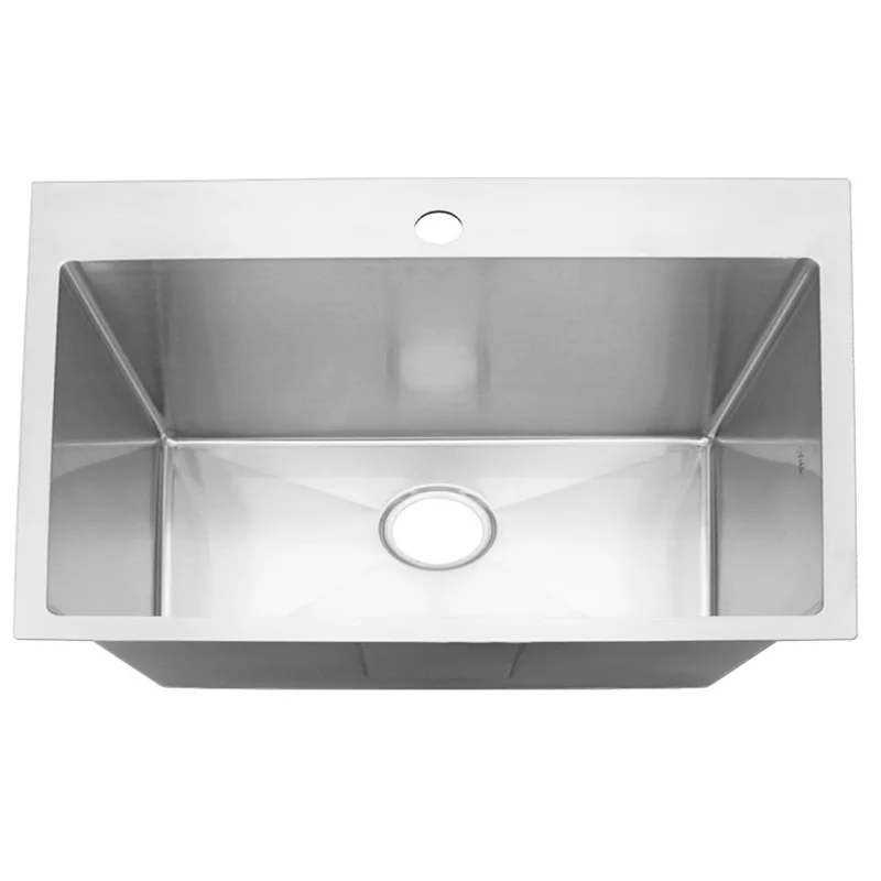 Fidelis FSD21404 Top-Mount Single Stainless Steel Kitchen Sink