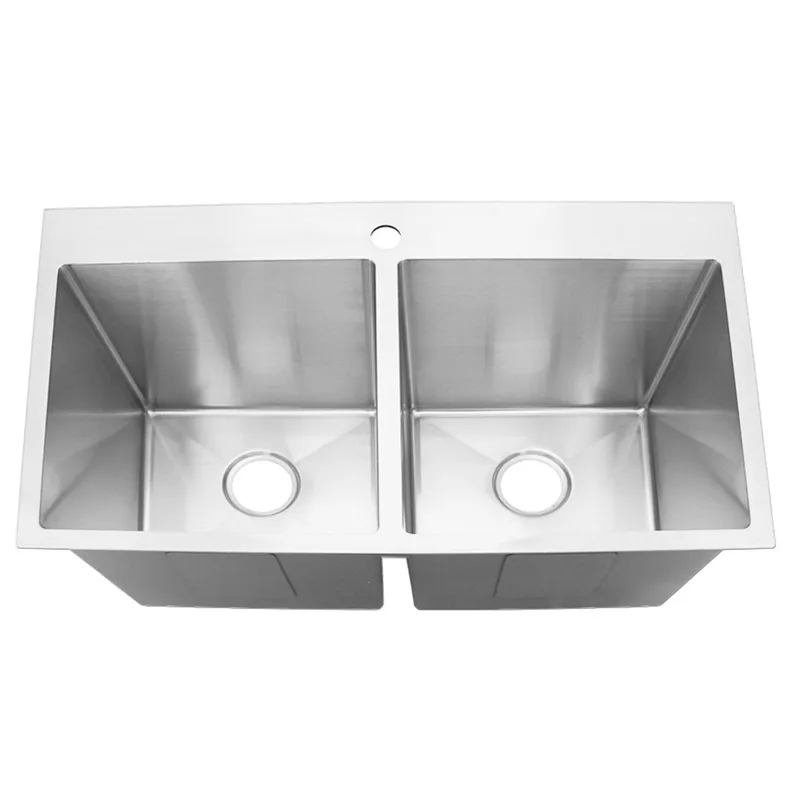 Fidelis FSD21405 Top-Mount Double Stainless Steel Kitchen Sink