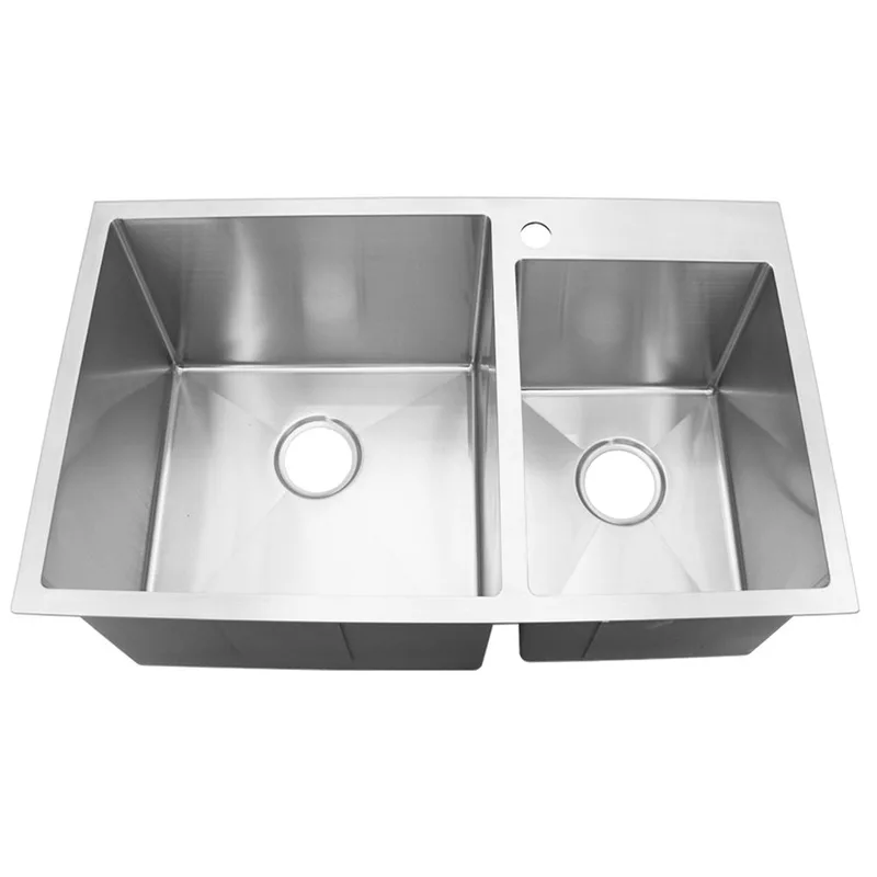 Fidelis FSD21501L Top-Mount Double Stainless Steel Kitchen Sink