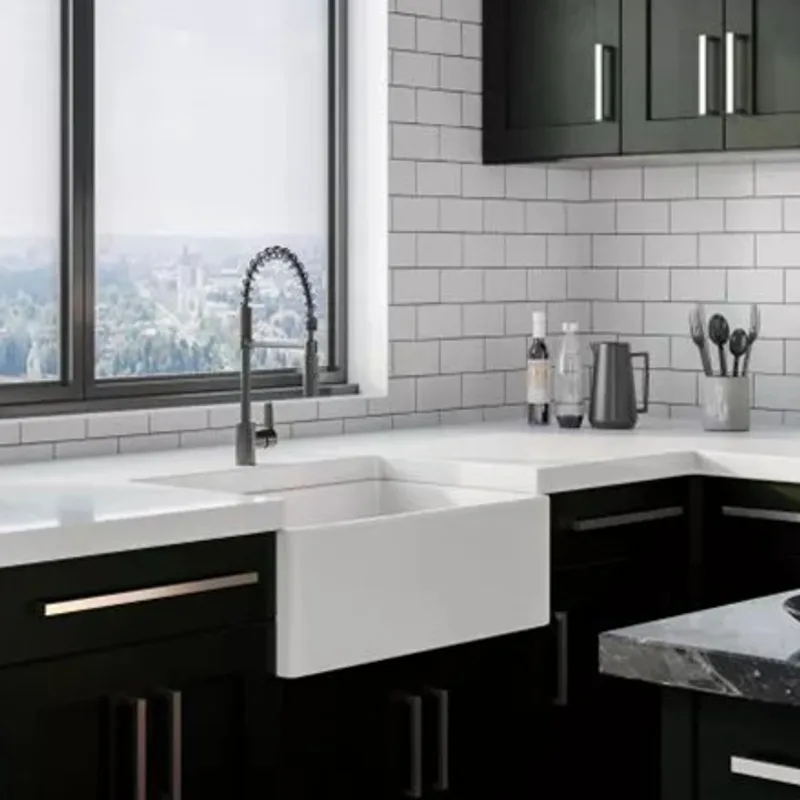Geneva Solid Surface Farmhouse Sink