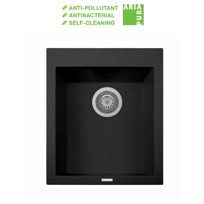 Geo-Ceram ON4110 Granite Sink (Black)